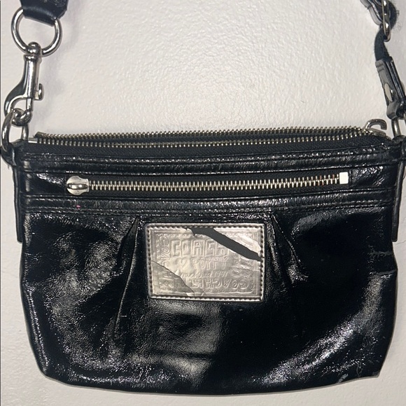 Coach Black Crossbody Bag with Silver Hardware - Picture 2 of 4